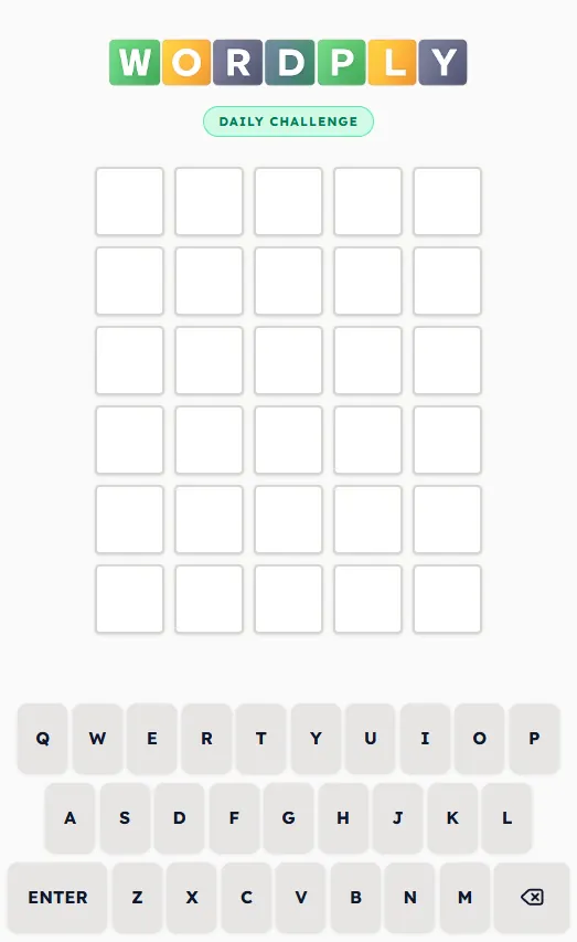 Wordply - Wordle Clone with Daily Challenges